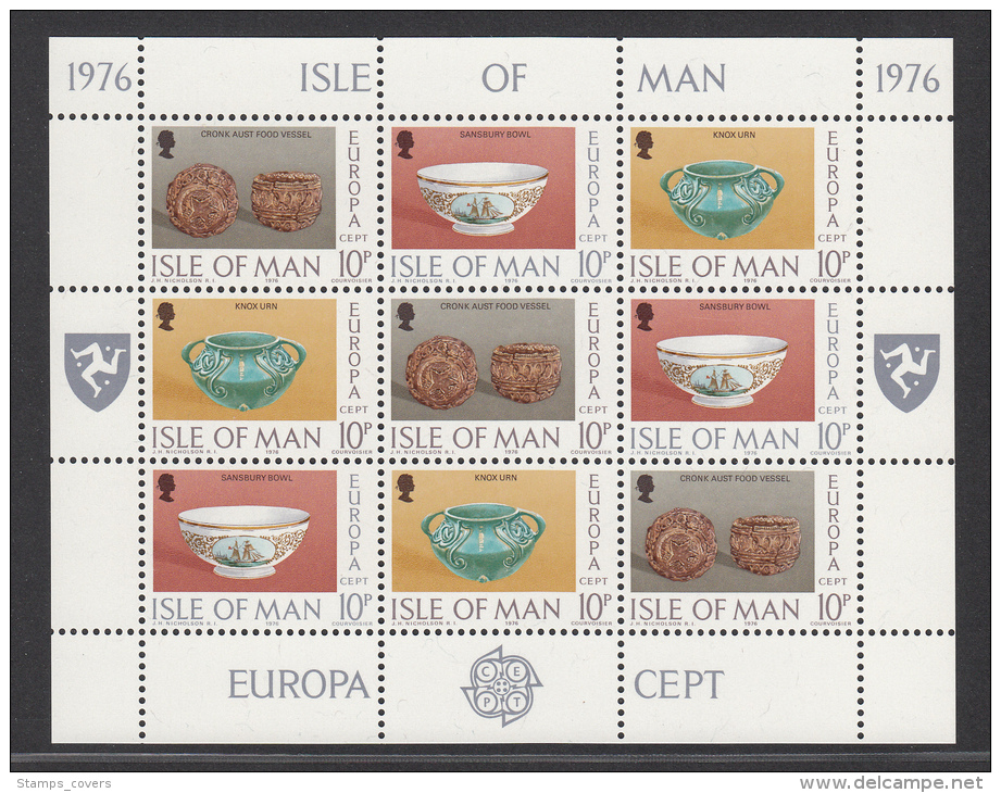 MAN MNH** MICHEL KB 82/87 EUROPA 1976 - Man (Ile De)