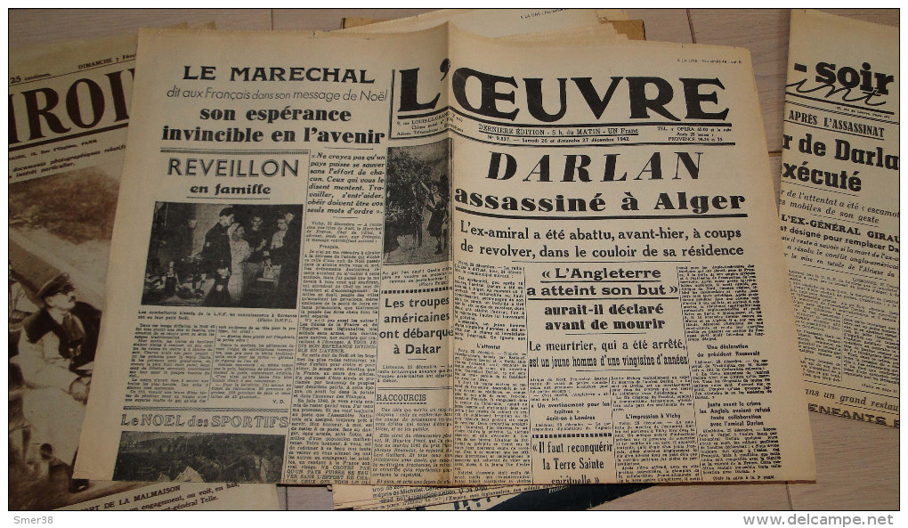 L'oeuvre 26-27 Decembre 1942  - Fac Simile N° 49 - Autres Livres Parlés