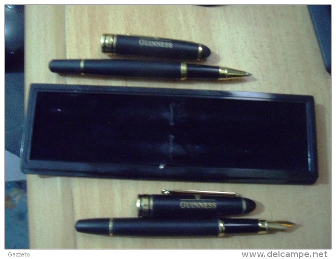 STYLO A PLUME-IRIDIUM POINT-GERMANY + STYLO A BILLE.-GUINNESS - Stylos