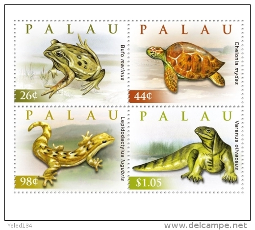 PALAU  999-1002 ; IGPC ; MINT N H STAMPS ( REPTILES - Palau