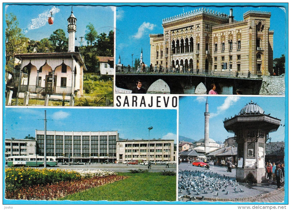 SARAJEVO ( Bosnia And Herzegovina ) * Travelled * Islam Religion Mosque Mosquée Mosques Moschee Mezquita Moschea AK - Islam