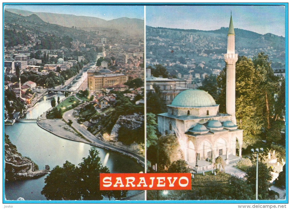 SARAJEVO ( Bosnia And Herzegovina ) * Travelled * Islam Religion Mosque Mosquée Mosques Moschee Mezquita Moschea AK - Islam