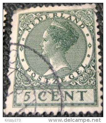 Netherlands 1924 Queen Wilhelmina 5c - Used - Used Stamps