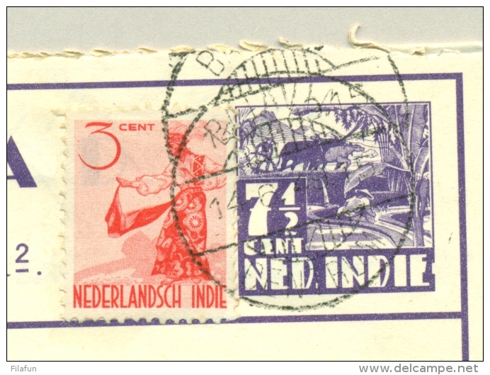 Nederlands Indië - 1949 -  Postblad G5b Met 3cent Bijfrankering Naar Batavia - Netherlands Indies
