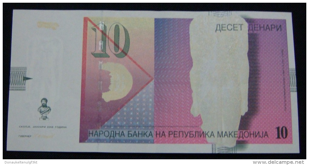 MACEDONIA 10 DENARI XF - AUNC  2008. - Macedonia Del Norte