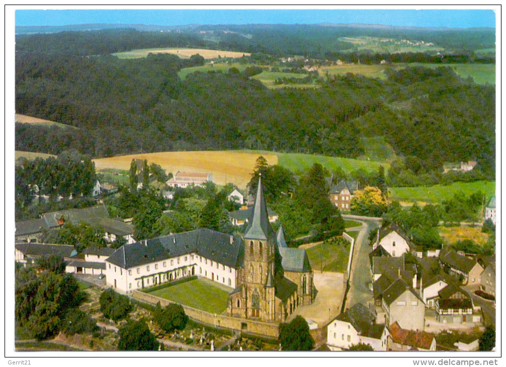 5202 HENNEF - BÖDINGEN, Pfarrkirche & Umgebung, Luftaufnahme - Hennef