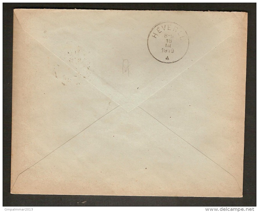 Nrs. 150 , 151 (2x) En 152 Op Brief Verstuurd Van BEERSEL (ANTW) Naar HEVERLEE (aankomststempel Dd. 16/3/1919) ! - 1918 Rotes Kreuz