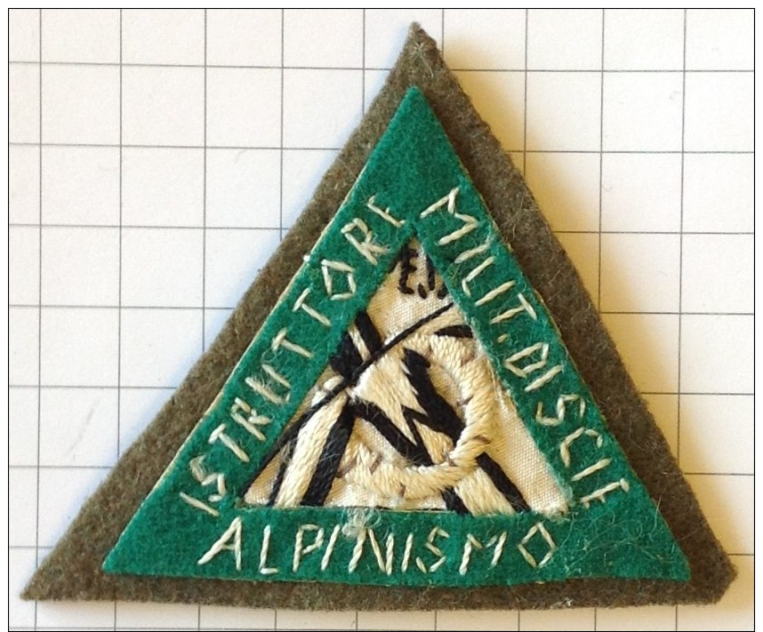 ITALIA Medaglia / Distintivo - Scudetto/Distintivo ISTRUTTORE MILITARE DI SCI E ALPINISMO - Raro - Armée De Terre