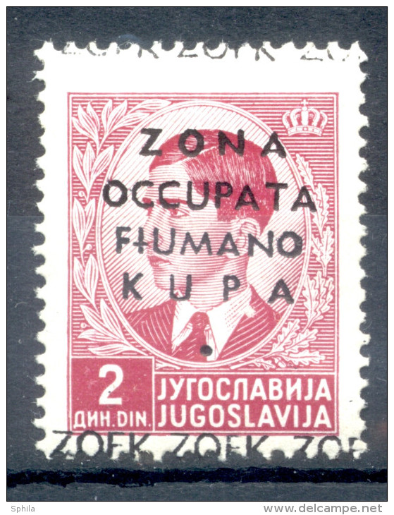 It.Occupation WW II Fiume & Kupa 1941 2 D ZONA OCCUPATA FIUMANO KUPA Ovpt (not Known On This Value And Probably Fake) MN - Fiume & Kupa