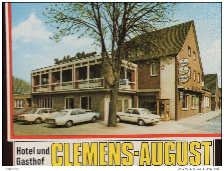 ÄLTERE POSTKARTE DAVENSBERG HOTEL CLEMENS BILD FREIWILLIGE FEUERWEHR DAVENSBERG IM THEKENRAUM Fire Brigade Pompiers Cpa - Ascheberg