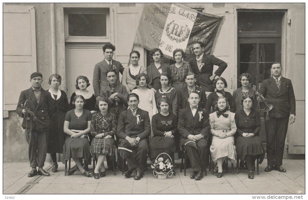 Isere - Moirans - Carte Photo De Conscrits 1934 - Classe - Moirans