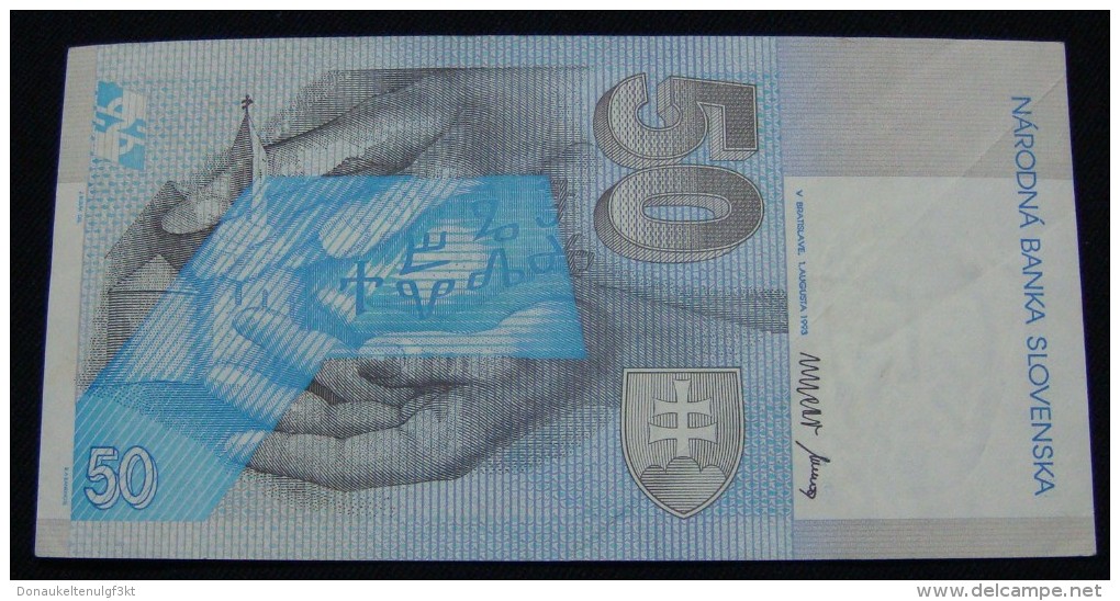 SLOVAKIA 50 KORUN 1993,VF+. - Eslovaquia