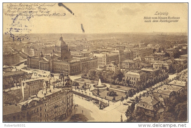 Germany 1913 Picture Postcard From Leipzig With Special Cancel Internationale Baufach Ausstellung And Cinderella - Fabbriche E Imprese