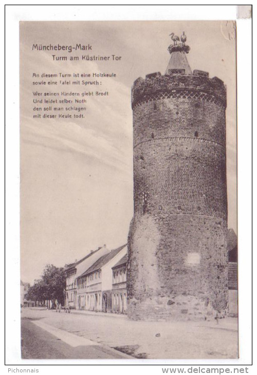 MUNCHEBERG MUENCHEBERG Turm Am Kustriner Tor - Muencheberg
