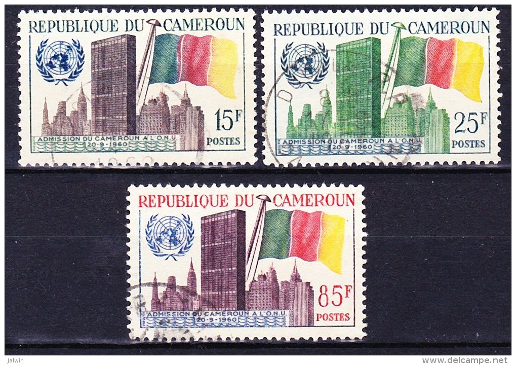 CAMEROUN 1961 YT N° 317 à 319 Obl. - Cameroun (1960-...)