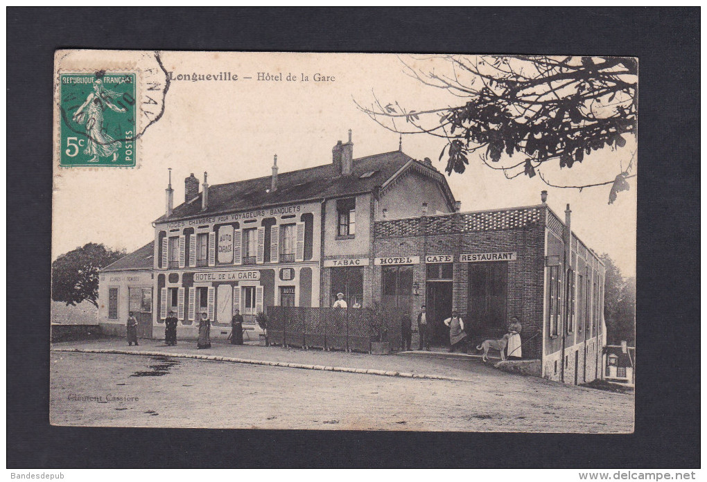 Vente Immediate Longueville (77) - Hotel De La Gare ( Animée Ed. Cassiere ) - Sonstige & Ohne Zuordnung