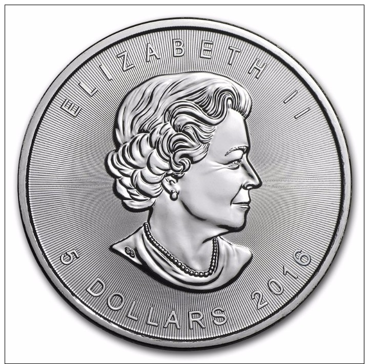 CANADA 5 Dollars Argent 1 Once Maple Leaf 2016 - Canada