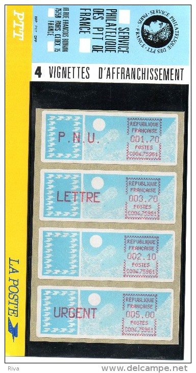 4 Vignettes  ( Affranchissement Sur Plaquette ) - 1981-84 LS & LSA Prototipos