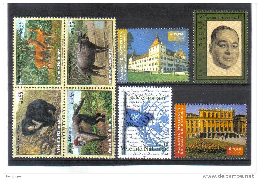 UPU1019  UNO WIEN 2003/04 EUROLOT  Postfrisch Siehe ABBILDUNG - Neufs