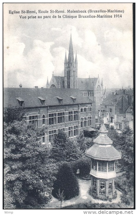 Molenbeek : Clinique, école  Et Eglise St Rémy - Molenbeek-St-Jean - St-Jans-Molenbeek