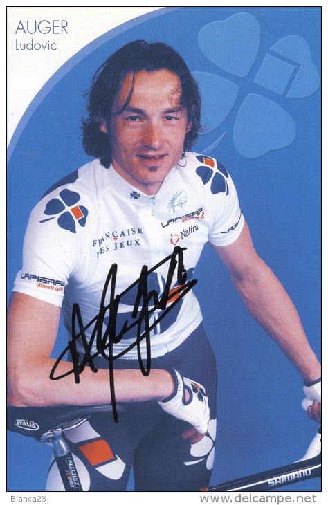 3186  Cyclisme  CP Dédicacée   Ludovic Auger - Ciclismo