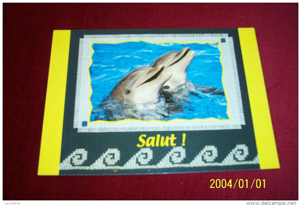 CARTE THEME   DAUPHINS - Dauphins