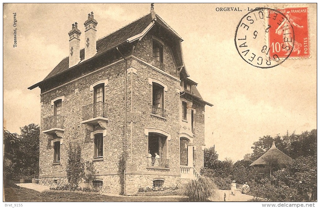 ORGEVAL VILLA LA CHAUSSEE EN 1912 - Orgeval