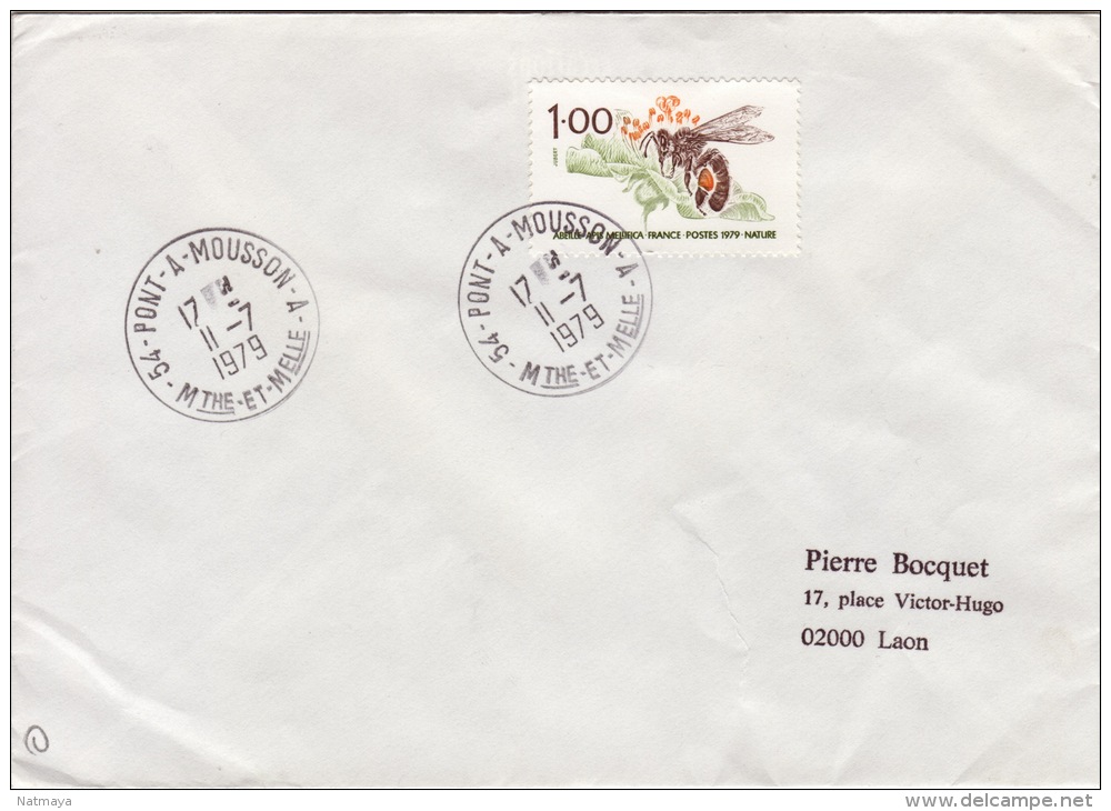 MEURTHE ET MOSELLE -54 Pont à Mousson-A - Enveloppe -CAD-TypeA9-1979 - 1961-....