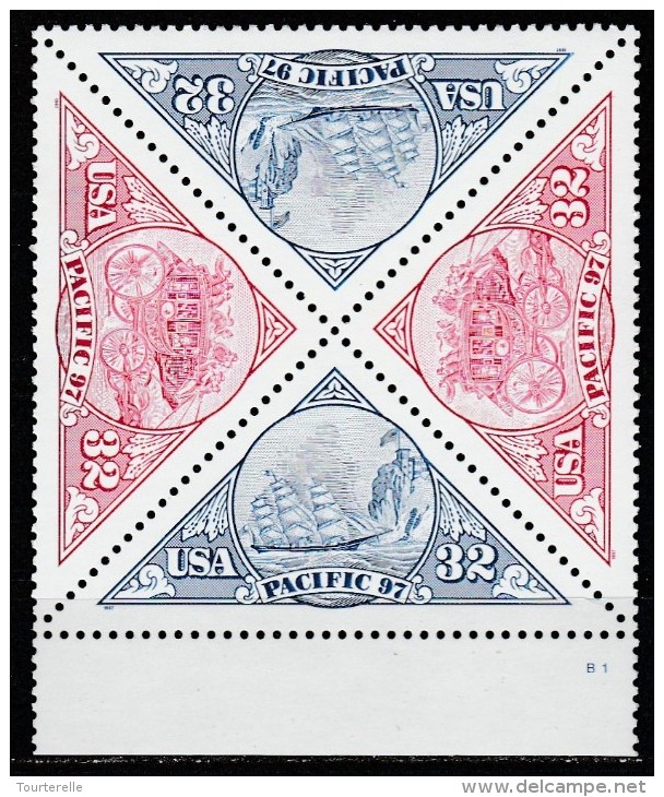 Etats-Unis  "1997"  Scott No. 3131a X 2  (N**)  Complet - Nuevos