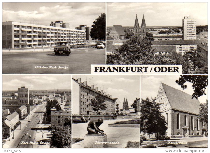 Frankfurt Oder - S/w Mehrbildkarte 4 - Frankfurt A. D. Oder