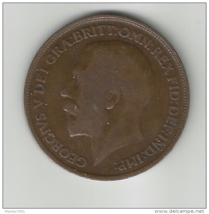 ONE PENNY  1914  GEORGES V T B  Non Nettoyée - Autres & Non Classés