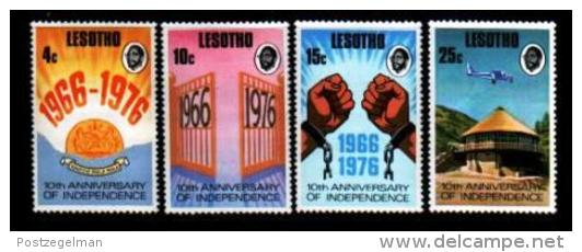 LESOTHO, 1976, Mint Never Hinged Stamp(s) Independence,  MI Nrs. 213-216, #2633 - Lesotho (1966-...)