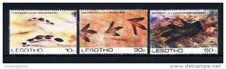 LESOTHO, 1984, Mint Never Hinged Stamp(s), Prehistoric Footprints,  MI Nrs. 475-477, #2674 - Lesotho (1966-...)