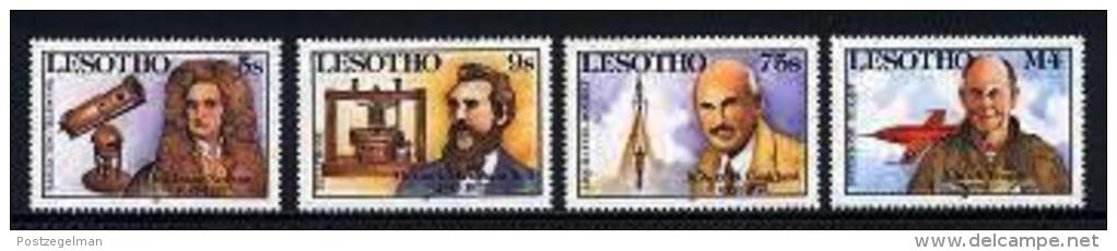 LESOTHO, 1987, Mint Never Hinged Stamp(s), Scientic Pioneers,  MI Nrs. 630-633, #2699 - Lesotho (1966-...)