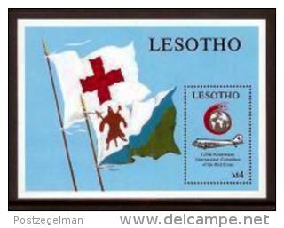 LESOTHO, 1989, Mint Never Hinged Stamp(s),Red Cross, MI Nrs. Block 59, F1759 - Lesotho (1966-...)