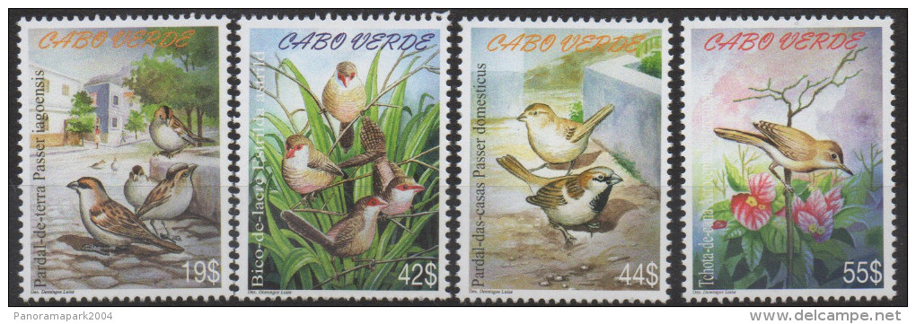 Cabo Verde 2005 - Birds Vögel Oiseaux Singvögel Faune Fauna Mi. 876 - 879   4 Val. MNH - Cap Vert