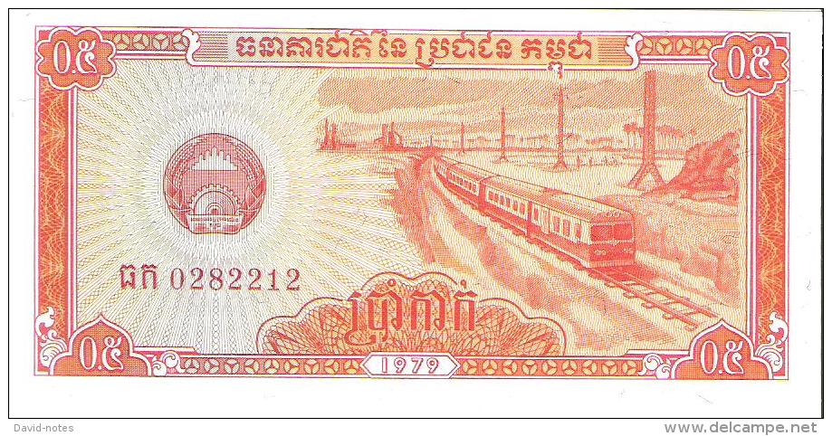 Cambodia - Pick 27 - 0.5 Riel (5 Kak) 1979 - Unc - Cambodge