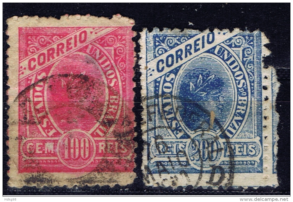 BR+ Brasilien 1904 Mi 149A-50 Freiheitsallegorie - Used Stamps