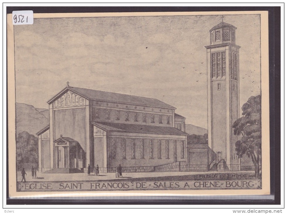 FORMAT 10x15 - CHENE BOURG - EGLISE DE ST FRANCOIS DE SALES - BAZAR POUR LA NOUVELLE EGLISE, MAI 1930 - TB - Chêne-Bourg