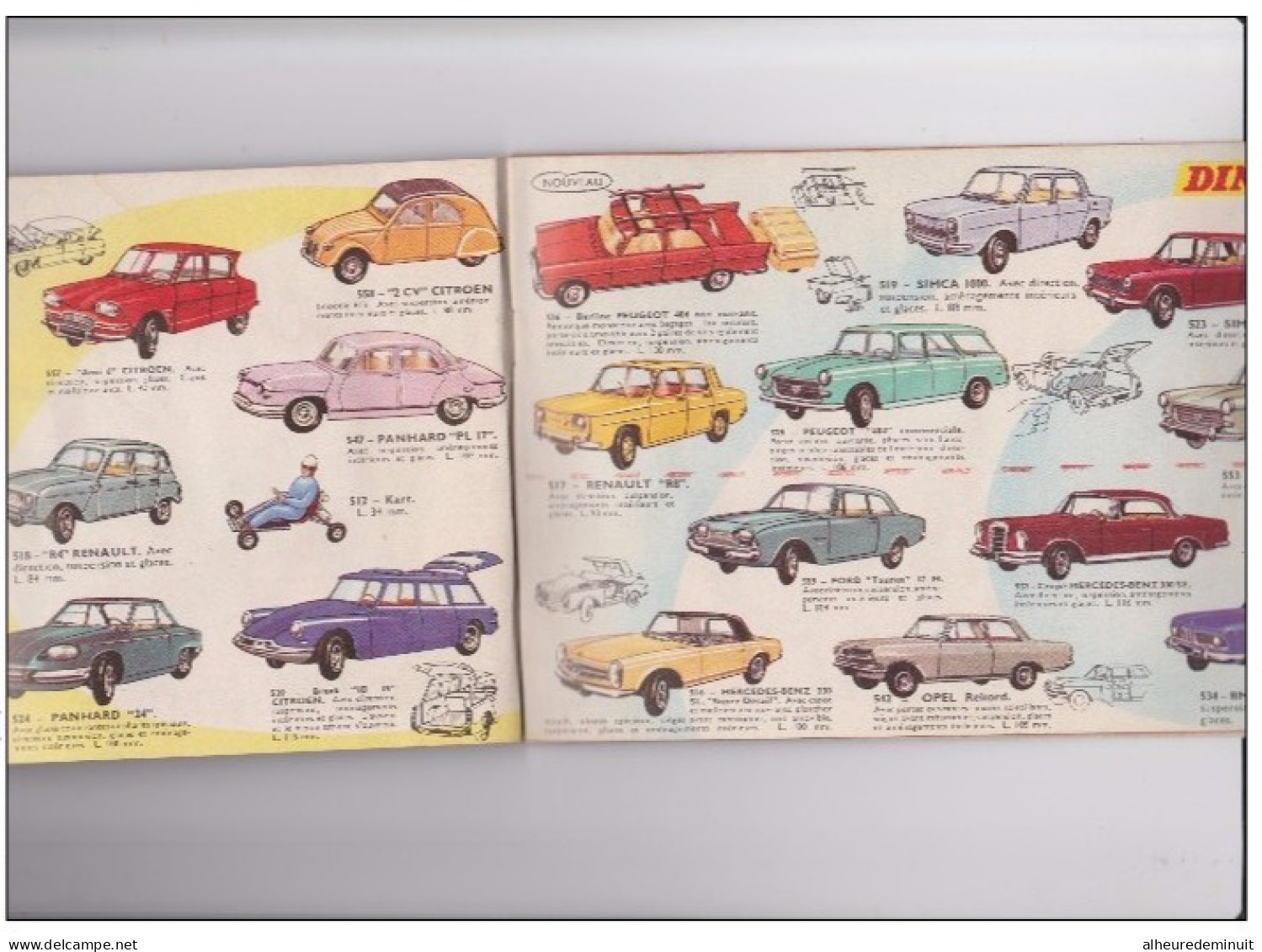 Catalogue DINKY TOYS"SUPERTOYS"1965/1966"voiture Miniature"autobus"camions"militaire"maquette"DS"Peugeot"Renault"Citroën - Revues