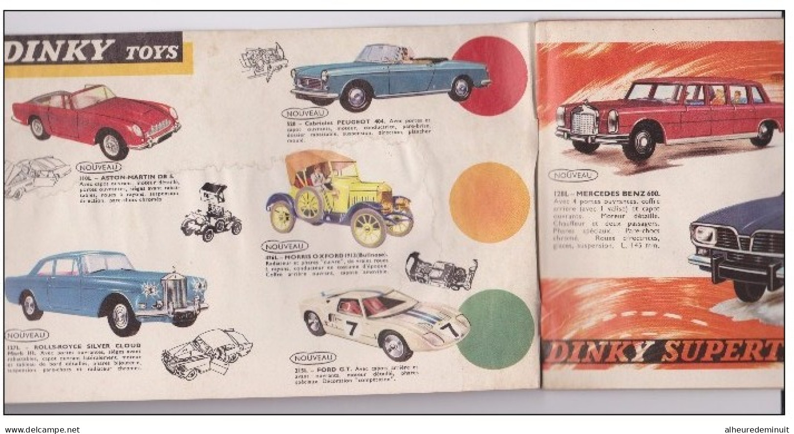 Catalogue DINKY TOYS"SUPERTOYS"1965/1966"voiture Miniature"autobus"camions"militaire"maquette"DS"Peugeot"Renault"Citroën - Revistas