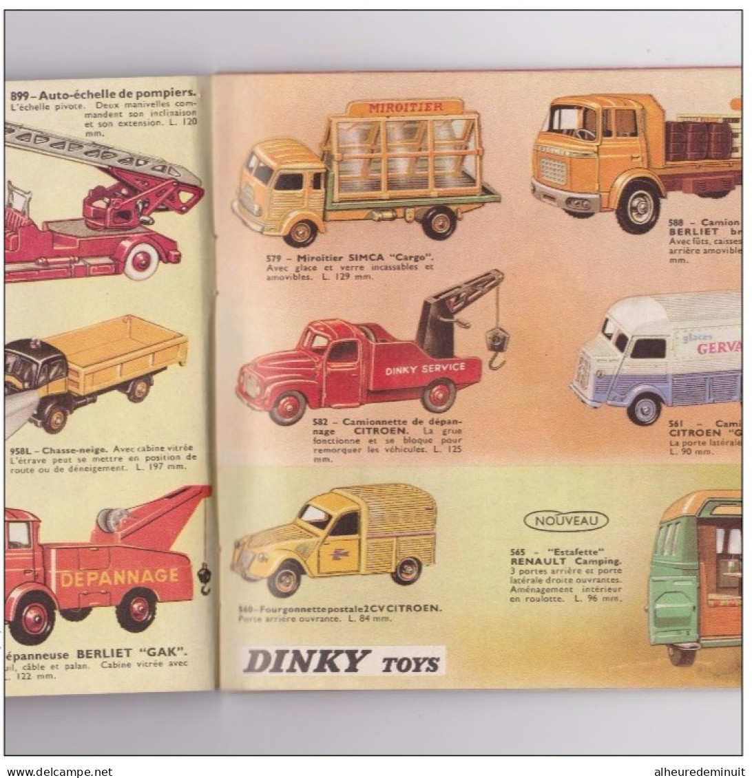 Catalogue DINKY TOYS"SUPERTOYS"1965/1966"voiture Miniature"autobus"camions"militaire"maquette"DS"Peugeot"Renault"Citroën - Revues