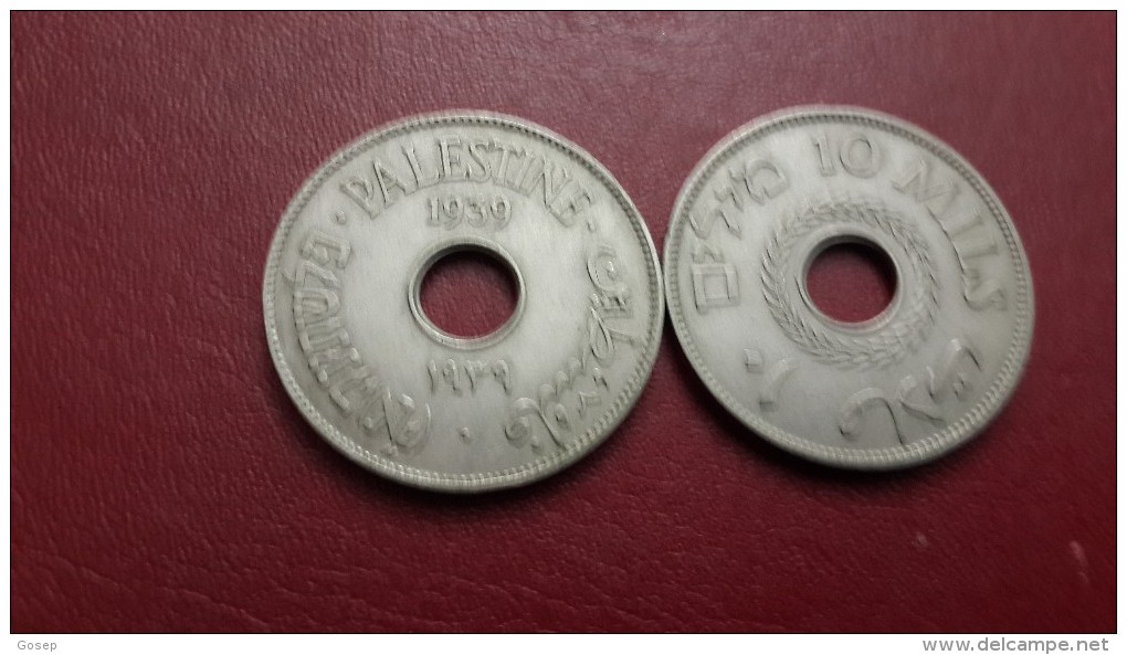 Israel-mandate Coins-(10 Mils)-(1939)-good - Non Classés