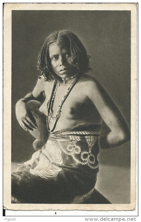 C62- ERITREA - RAGAZZA BILENA - F.P. - VIAGGIATA  1938 - Eritrea