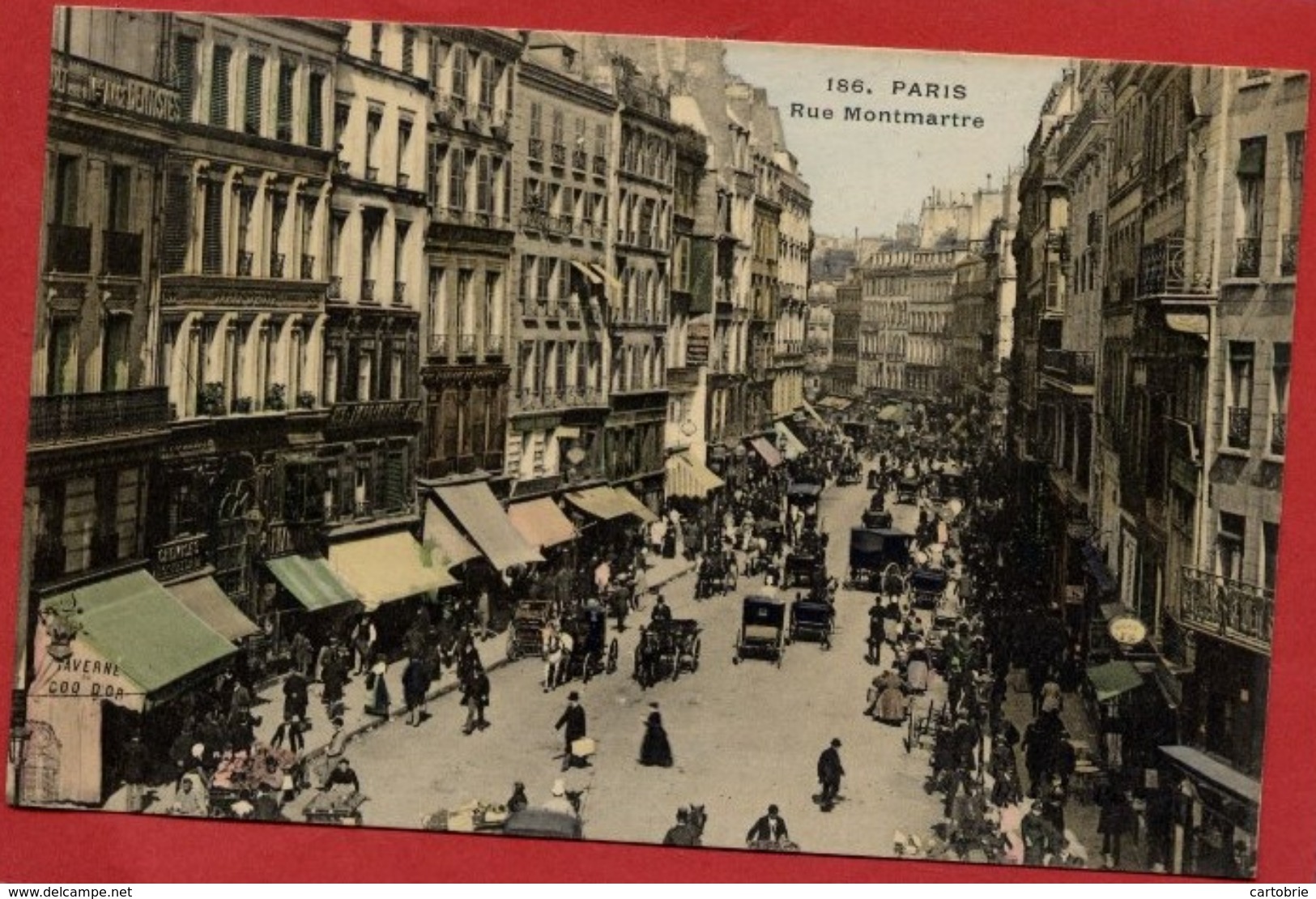 Dépt 75 - PARIS (1er) - Rue Montmartre - Animée - Carte Précurseur - Colorisée - Arrondissement: 01