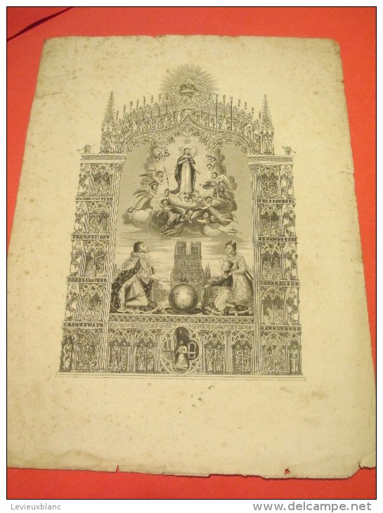 Notre Dame De Paris Et La Famille Royale / 18éme Siécle ? 19 Eme Siécle ?     DIP81 - Religion & Esotérisme