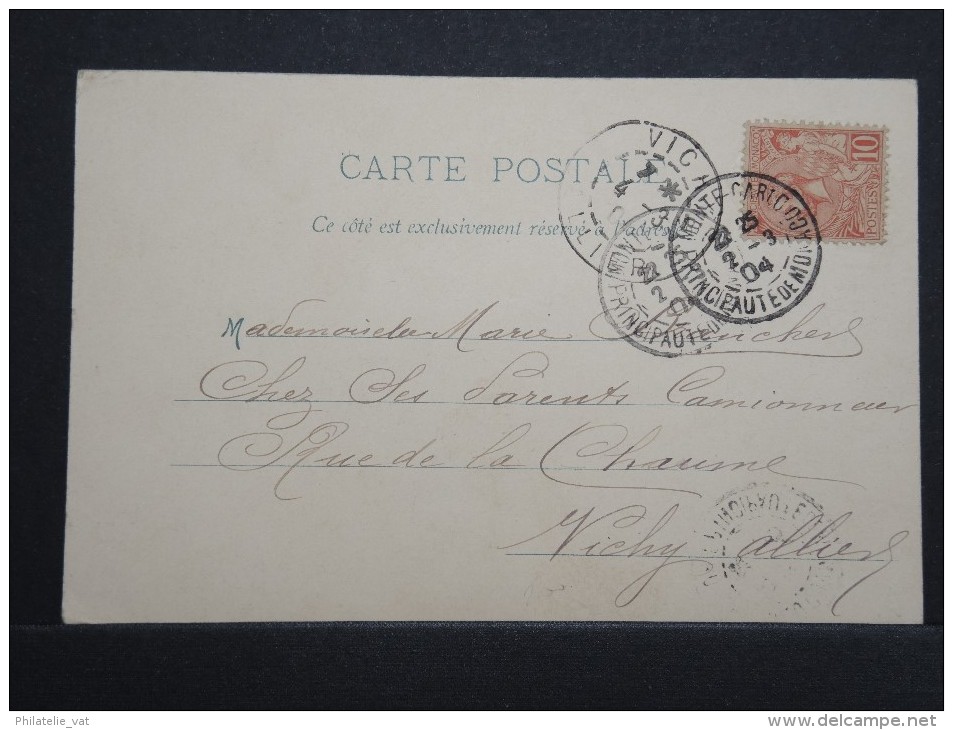 MONACO - Carte Pour Vichy - Mars 1904 - A Voir - P15146 - Cartas & Documentos