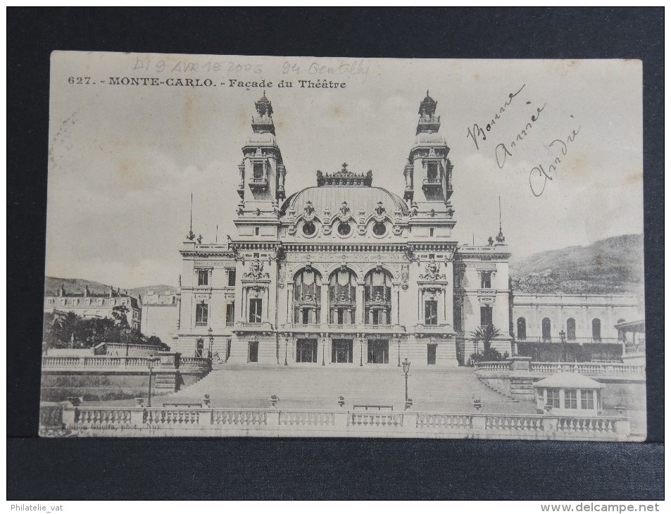 MONACO - Carte Taxée Pour La Paris - 1905 - A Voir - P15153 - Cartas & Documentos