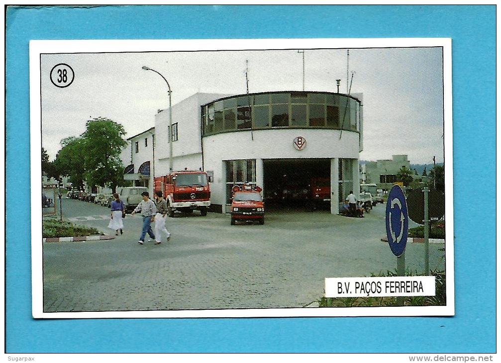 B. V. PAÇOS DE FERREIRA - Bombeiros Voluntários ( Quartel ) - 1992 Pocket Calendar N.&ordm; 38 - Portugal - Formato Piccolo : 1991-00