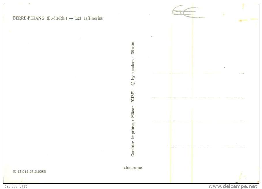 Belle CPSM     -    Berre L 'Etang   - Les Raffineries                  AC816 - Otros & Sin Clasificación